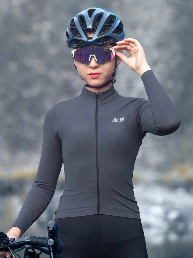 トランセンド ウィメンズ フリース加工 サーマルジャージ - グレー