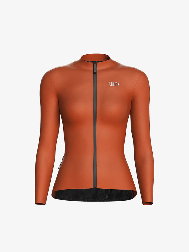 Transcend Women's Fleeced Thermal Jersey - Orange