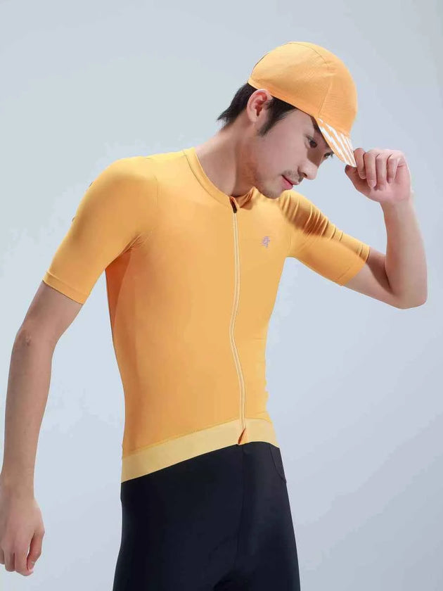 ユニセックス サイクリングキャップ - イエロー