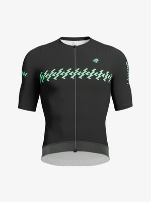 Verde men short sleeve cycling jersey ink green