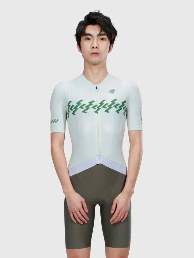 Maillot de ciclismo Verde Men - Cloud Lightning