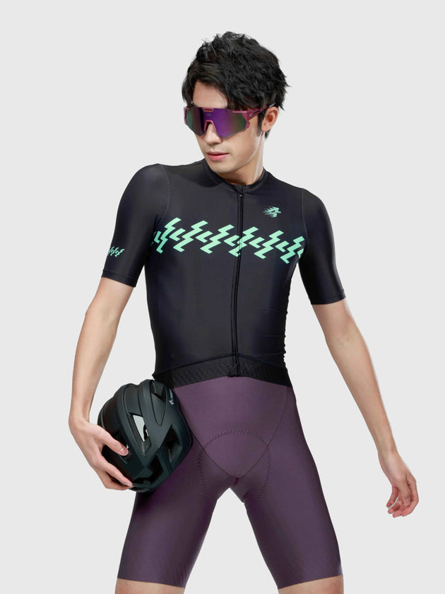 Verde Men Cycling Jersey - Ink Green
