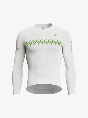 Verde men long sleeve cycling jersey cloud lightning