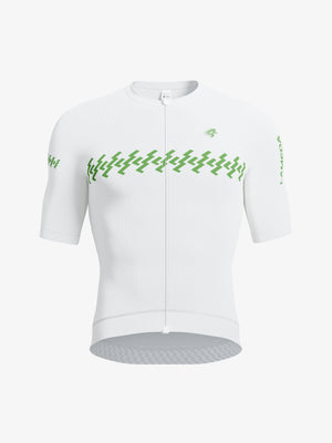 Verde men short sleeve cycling jersey cloud lightning