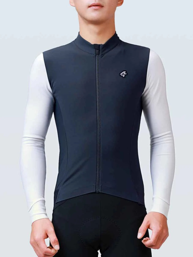 Vigour Men's Fleeced Thermal Jersey - Blue