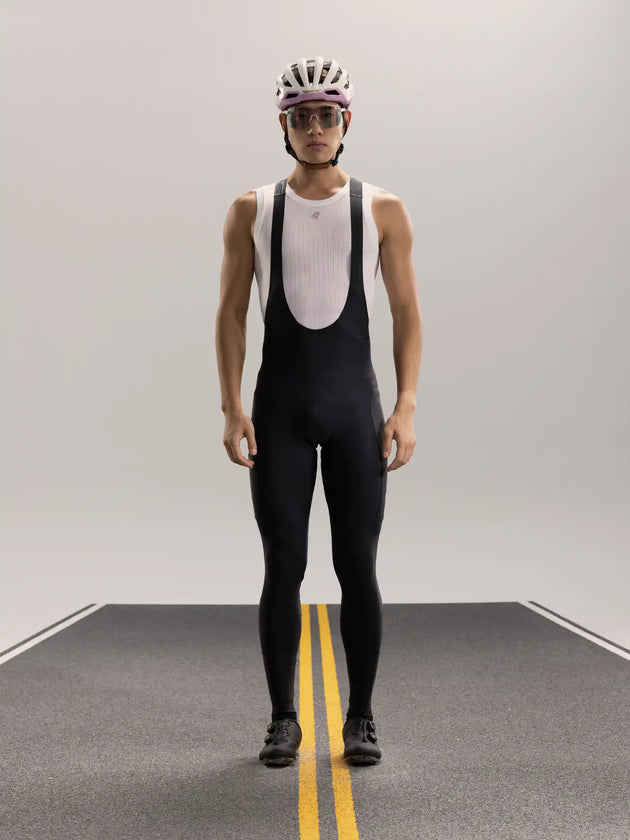 Wind Chaser Men's Thermal Bib Tights - Black