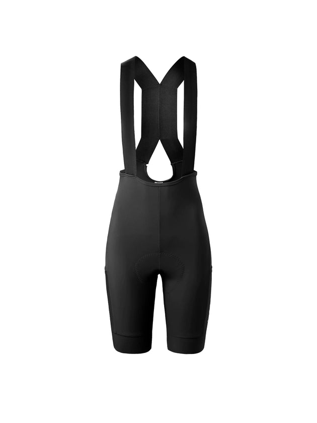 Frauen schwarz basic bib shorts