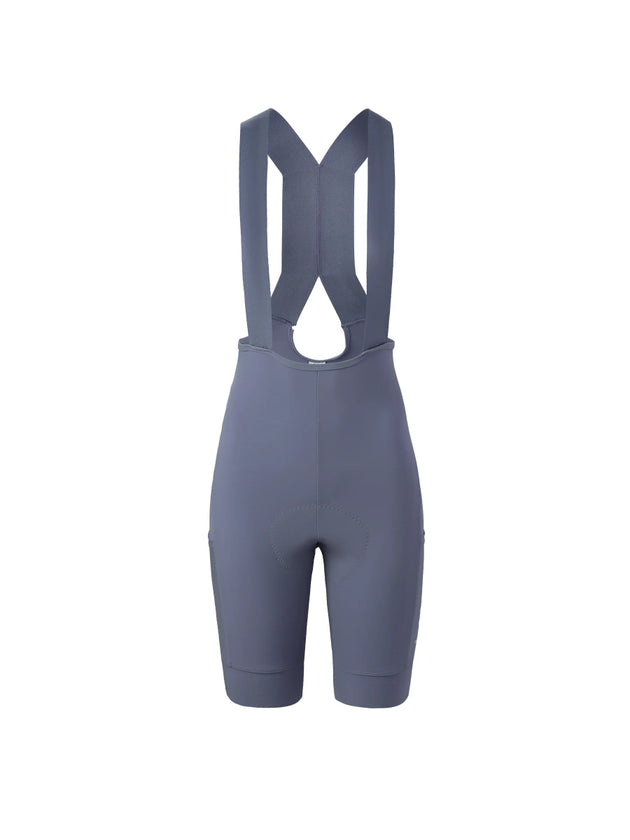 women blue basic bib shorts