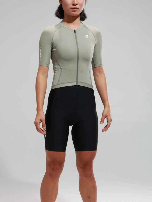 Damen Basic Radfahren Jersey 2025SSXX483 - Grün