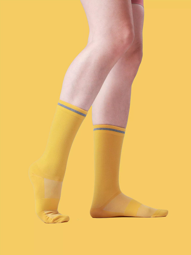 Reflektierende Sportsocken 7305 – Gelb