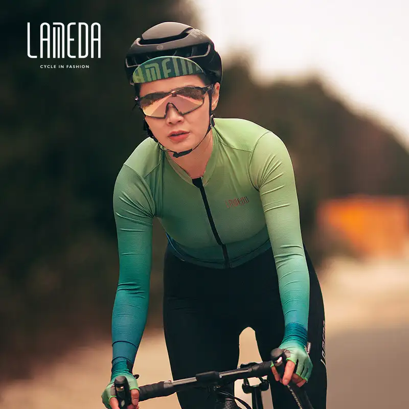 LAMEDA Professional Cycling Jersey Long Sleeve Tight Fitting Bike Shirt MTB  Road Racing Bicycle Clothing For Men Women Universal